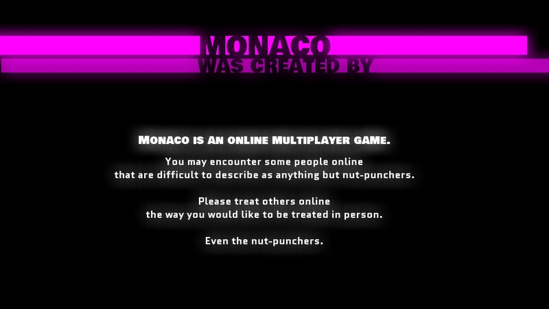 Illustration for article titled The Amusing Messages to Gamers Tucked in Monaco's Credits
